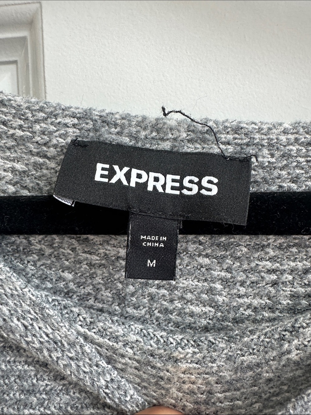 Express Ribbed Boatneck Sweater - Gray - Picture 2 of 2